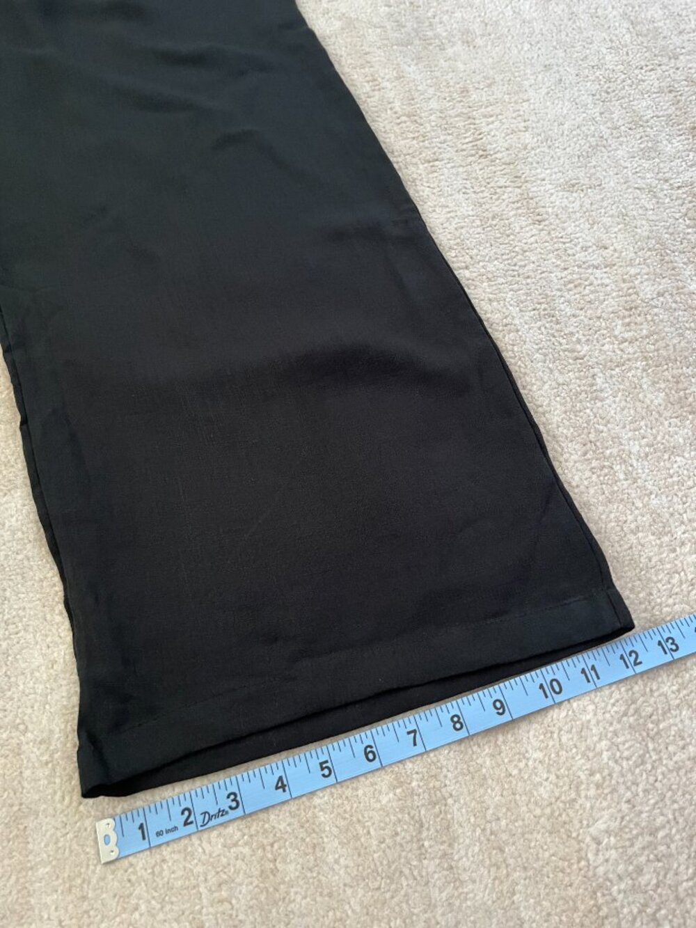 Halara Black Pull On Wide Leg Trousers High Waisted Pleated Pants L Regular NWT - Picture 6 of 10